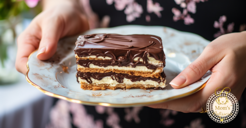 Chocolate Eclair Cake Slice - MangoGhunti - Enjoy A slice of Chocolate Eclair Cake