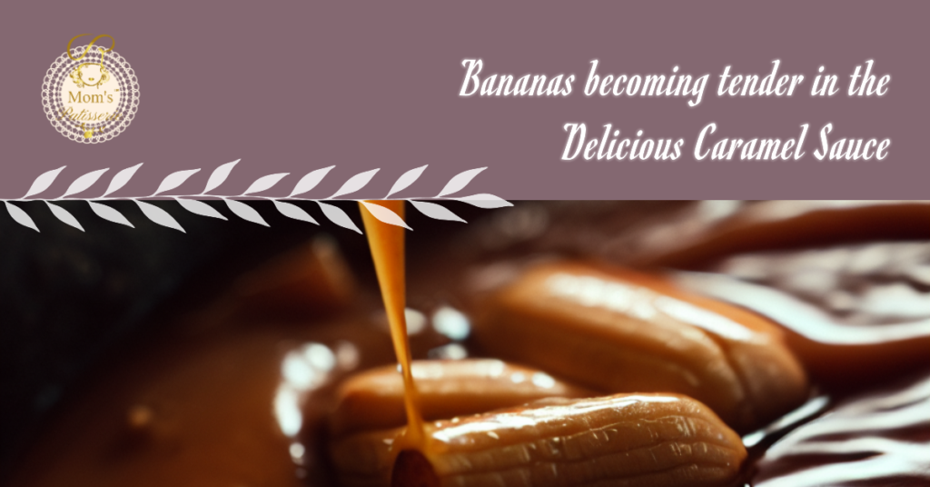 bananas foster - bananas becoming tender in the Delicious Caramel Sauce